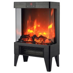 Επιδαπέδιο ηλεκτρικό τζάκι θερμάστρα 2000W 47x32cm 