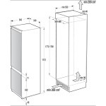 Gorenje NRKI418EP1 Εντοιχιζόμενος Ψυγειοκαταψύκτης NoFrost 031007801