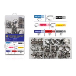 RCHANG Σετ 60τμχ σφιγκτήρες σωλήνων 6mm-38mm W15396