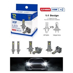 RCHANG Λάμπες LED αυτοκινήτου Χ18 H7 16Wx2 W18524-1