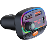 Osio OFT-4265BT Bluetooth FM Transmitter Αυτοκινήτου με 1×USB-A + 1×USB-C, Hands-Free & Φωτισμό 7 Χρ Osio OFT-4265BT Bluetooth FM Transmitter Αυτοκινήτου με 1×USB-A + 1×USB-C, Hands-Free & Φωτισμό 7 Χρ