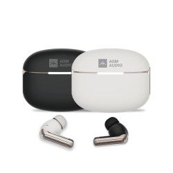 AGM Buds 8 – Ακουστικά Bluetooth 5.4 με 13mm Driver & ANC έως -25dB, IPX4, Μαύρο