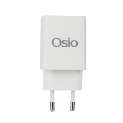 Osio OTU-5945W Λευκός ταχυφορτιστής ρεύματος με USB-A και TYPE-C-45W