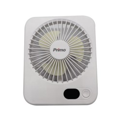Ανεμιστήρας Mini PRMF-80692 Primo 5'' 12.5cm Λευκός Επαναφορτιζόμενος