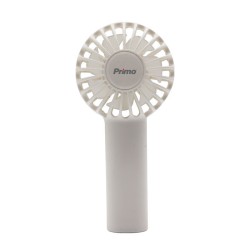 Ανεμιστήρας Mini Χειρός PRMF-80689 Primo 2.5'' 6cm Λευκός Επαναφορτιζόμενος
