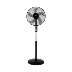 Ανεμιστήρας Ορθοστάτης 16'' 40CM PRSF-80448 Primo Μαύρος-Γκρι 5Φτερά 50W