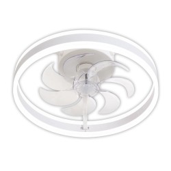 Ανεμιστήρας Οροφής PRCF-80609 Primo 20'' 50εκ. Με Τηλεχειριστήριο 1Φως LED 7 Φτερά Λευκός