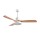 Ανεμιστήρας Οροφής PRCF-80616 Primo 52'' 130εκ. Με Τηλεχειριστήριο 1Φως LED 3Φτερά Λευκός με ξύλινα φτερά