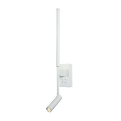 ACA ΕΠΙΤΟΙΧΟ Φ/Σ  LED 5W + COB 3W 700LM 3000K IP20 ΛΕΥΚΟ ΑΛΟΥΜΙΝΙΟ + ΑΚΡΥΛΙΚΟ CONCERTO