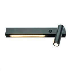 ACA ΕΠΙΤΟΙΧΟ Φ/Σ LED 12W 3200K 980LM HERMES ΜΑΥΡΟ ΜΕΤ/ΚΟ 28Χ11Χ8CM ΔΕΞΙΑ