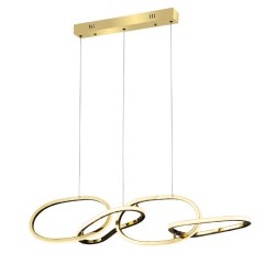 ACA ΚΡΕΜΑΣΤΟ Φ/Σ LED 60W 4800LM CCT IP20 ΧΡΥΣΟ ΑΤΣΑΛΙ + ΑΚΡΥΛΙΚΟ