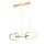 ACA ΚΡΕΜΑΣΤΟ Φ/Σ LED 42W 3300LM CCT IP20  ΧΡΥΣΟ ΑΤΣΑΛΙ + ΑΚΡΥΛΙΚΟ