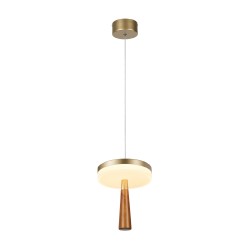 ACA ASIAN-ΦΩΤΙΣΤΙΚΟ ΚΡΕΜΑΣΤΟ ΧΡΥΣΟ ΑΛΟΥΜΙΝΙΟΥ LED SMD 11W CCT 715LM IP20 Φ164X1500MM