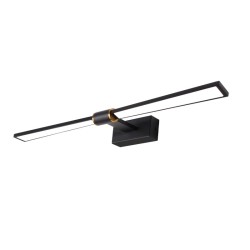 ACA ΕΠΙΤΟΙΧΟ Φ/Σ LED 12W 780LM 4000K ΜΑΥΡΟ ΑΛΟΥΜΙΝΙΟ 610Χ140Χ55ΜΜ PAPIGION