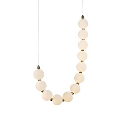 ACA ΚΡΕΜΑΣΤΟ Φ/Σ LED 18W 1350LM IP20  ΧΡΥΣΟ ΑΛΟΥΜΙΝΙΟ + ΑΚΡΥΛΙΚΟ