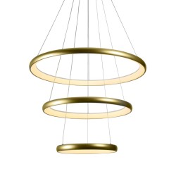 ACA HARMONY-ΦΩΤΙΣΤΙΚΟ ΚΡΕΜΑΣΤΟ ΧΡΥΣΟ ΑΛΟΥΜΙΝΙΟΥ LED SMD 60W CCT 4800LM IP20 Φ800X1500MM