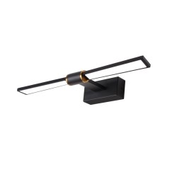 ACA ΕΠΙΤΟΙΧΟ Φ/Σ LED 8W 520LM 4000K ΜΑΥΡΟ ΑΛΟΥΜΙΝΙΟ 410Χ140Χ55ΜΜ PAPIGION
