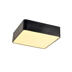 ACA ΟΡΟΦΗΣ Φ/Σ LED 40W 4000LM CCT ΜΑΥΡΟ ΜΕΤ/ΚΟ 48X48XH13CM EMERY