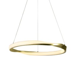ACA ΚΡΕΜΑΣΤΟ Φ/Σ LED 32W 2500LM CCT IP20 ΧΡΥΣΟ ΜΕΤΑΛΛΙΚΟ + ΑΚΡΥΛΙΚΟ
