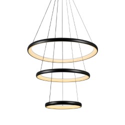 ACA HARMONY-ΦΩΤΙΣΤΙΚΟ ΚΡΕΜΑΣΤΟ ΜΑΥΡΟ ΑΛΟΥΜΙΝΙΟΥ LED SMD 60W CCT 4800LM IP20 Φ800X1500MM