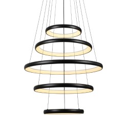ACA HARMONY-ΦΩΤΙΣΤΙΚΟ ΚΡΕΜΑΣΤΟ ΜΑΥΡΟ ΑΛΟΥΜΙΝΙΟΥ LED SMD 80W CCT 6400LM IP20 Φ800X1900MM