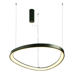 ACA HARMONY-ΦΩΤΙΣΤΙΚΟ ΚΡΕΜΑΣΤΟ ΜΑΥΡΟ ΜΑΤ ΑΛΟΥΜΙΝΙΟΥ LED SMD 33W CCT 3000LM IP20 Φ400Χ1200ΜΜ