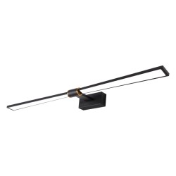 ACA ΕΠΙΤΟΙΧΟ Φ/Σ LED 18W 1170LM 3000K ΜΑΥΡΟ ΑΛΟΥΜΙΝΙΟ 810Χ140Χ55ΜΜ PAPIGION