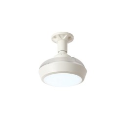 Eurolamp 300-20519 Ανεμιστήρας-φωτιστικό Με Ανοιγοκλειόμενες Φτερωτές Φ42 DC Μοτέρ 15w Λευκός Με Κοντρόλ 18w Βιδωτός Σε Ε27