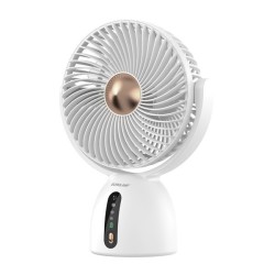 Eurolamp 300-20535 Ανεμιστήρας Γραφείου Επαναφορτιζόμενος Φ19 5w Λευκός