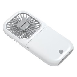 Eurolamp 300-20542 Ανεμιστήρας Χειρός-λαιμού Επαναφορτιζόμενος Και Αναδιπλούμενος 2500mah Λευκός