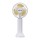 Eurolamp 300-20551 Ανεμιστήρας Χειρός Επαναφορτιζόμενος Με USB Φ9 Λευκός-κίτρινο