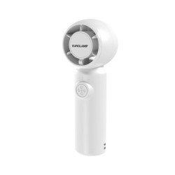 Eurolamp 300-20554 Ανεμιστήρας Χειρός Επαναφορτιζόμενος Φ4 Λευκός