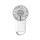 Eurolamp 300-20557 Ανεμιστήρας Χειρός Επαναφορτιζόμενος Με Κρίκο Φ8 Λευκός