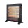 Eurolamp 300-41406 Θερμάστρα Χαλαζία 2400w Μαύρη Με Θερμοστάτη Και Εφέ Φλόγας