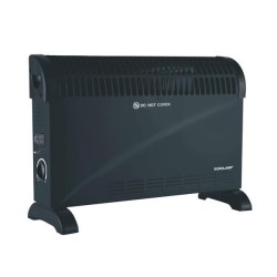 Eurolamp 300-41605 Θερμαντικό Σώμα Convector Μαύρο Με Turbo 2000w