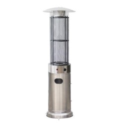 Eurolamp 890-50011 Θερμάστρα Υγραερίου Κυκλική 1,80m 11kw Inox (stainless Steel)