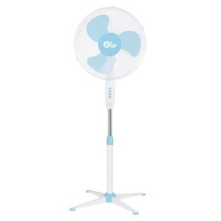 Eurolamp 920-29101 Ανεμιστήρας Ορθοστάτης Μπλέ-λευκός Φ40 60w