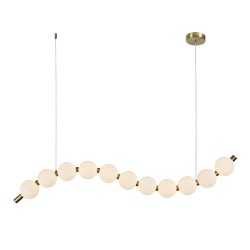 ACA ΚΡΕΜΑΣΤΟ Φ/Σ LED 16W 1200LM 3000K IP20 ΧΡΥΣΟ ΑΛΟΥΜΙΝΙΟ + ΑΚΡΥΛΙΚΟ