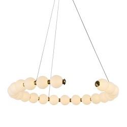 ACA ΚΡΕΜΑΣΤΟ Φ/Σ LED 30W 2200LM 3000K IP20  ΧΡΥΣΟ ΑΛΟΥΜΙΝΙΟ + ΑΚΡΥΛΙΚΟ
