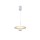 ACA LOFTY- PENDANT LAMP SAND GOLD ALUMINIUM LED SMD 8W 2700Κ 560LM IP20 Φ300x1500mm
