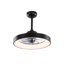 ACA FAN6697BK ΑΝΕΜΙΣΤΗΡΑΣ ΟΡΟΦΗΣ 20 DIM ΜΑΥΡΟΣ 7 ΠΤΕΡΥΓΙΑ ABS ΤΗΛΕΧΕΙΡΙΣΤΗΡΙΟ & ΧΡΟΝΟΔΙΑΚΟΠΤΗ LED 34W 3332L Φ30