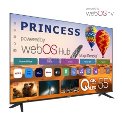Princess TVLED55PS QLED Smart TV 55″ 4K Ultra HD WebOS Hub (2026)