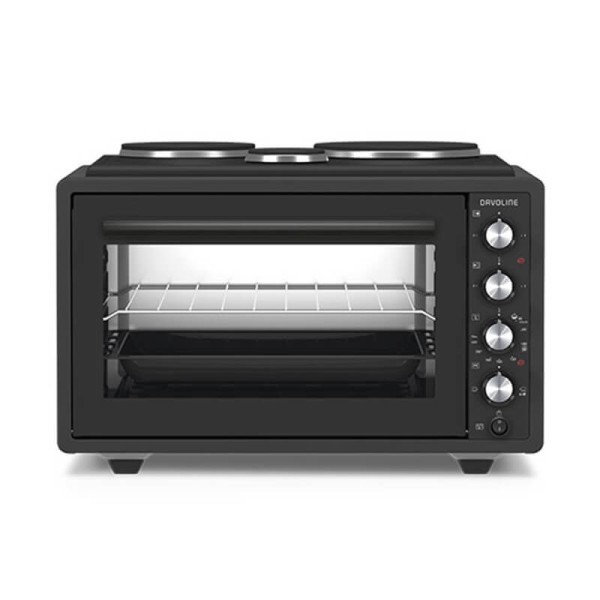 Davoline Urban Chef 3703 BL Φουρνάκι με 3 εστίες 37lt Davoline Urban Chef 3703 BL Φουρνάκι με 3 εστίες 37lt