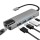 NSP N18 Γκρι USB-C Hub 5 IN 1 (8340284) Type-C σε USB 3.0, με RJ45, PD, 2 USB 3.0 και HDMI 4K