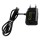 NSP TN228 Μαύρος Φορτιστής ταξιδιού Dual USB-A με ενσωματωμένο καλώδιο Type-C 2800mAh