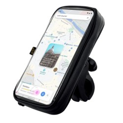 NSP N26 (8348884) Universal Βάση στήριξης κινητών μηχανής/ποδηλάτου 360° με αδιάβροχη προστατευτική 