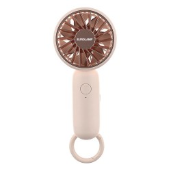 Eurolamp 300-20545 Ανεμιστήρας Χειρός Επαναφορτιζόμενος Φ6 500mah Ρόζ