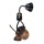 Eurolamp 300-25092 Ανεμιστήρας Γωνίας Οροφής Χρώμα Μαύρο - Ξύλου Φ35 20w DC Μοτέρ