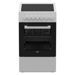 Beko FSM57100GW White Κουζίνα Ηλεκτρική 55lt με Κεραμικές Εστίες 50cm