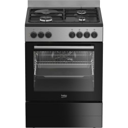 Beko FBE63131XCS Κουζίνα Ηλεκτρική 72lt με Εστίες Αερίου & Ρεύματος 60cm